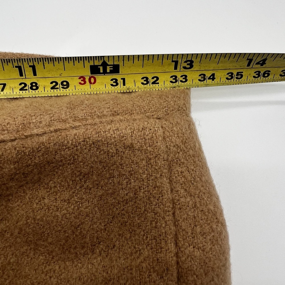 Vintage Saks Fifth Avenue 100% Camel Hair Skirt Suit‎ Tan Cropped Jacket 2pc Set - Picture 12 of 16
